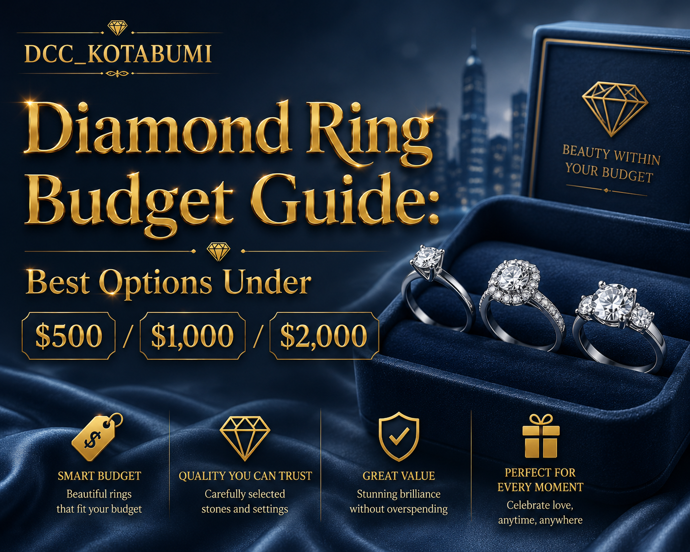 Diamond Ring Budget Guide: Best Options Under $500 / $1,000 / $2,000